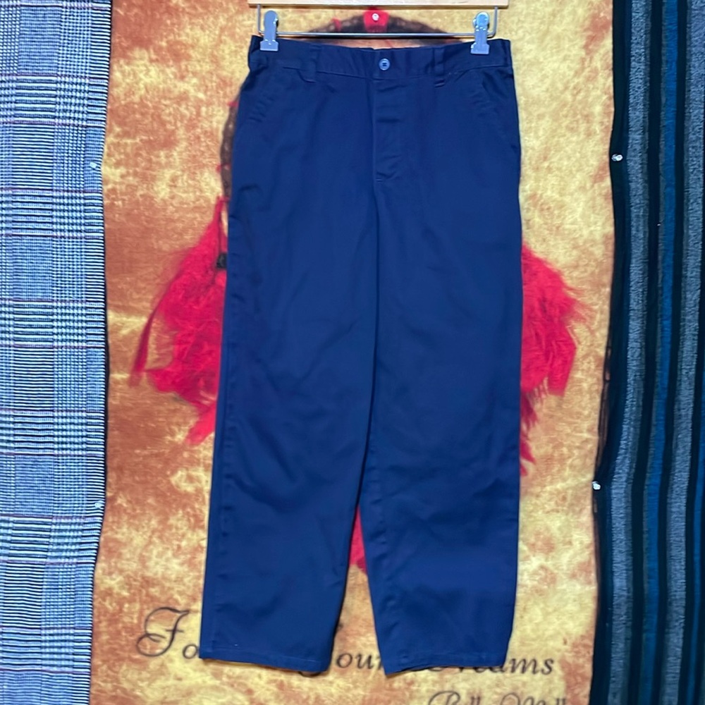 FRENCH TOAST-girls/juniors navy blue cotton blend RELAXED leg chino/khaki pants